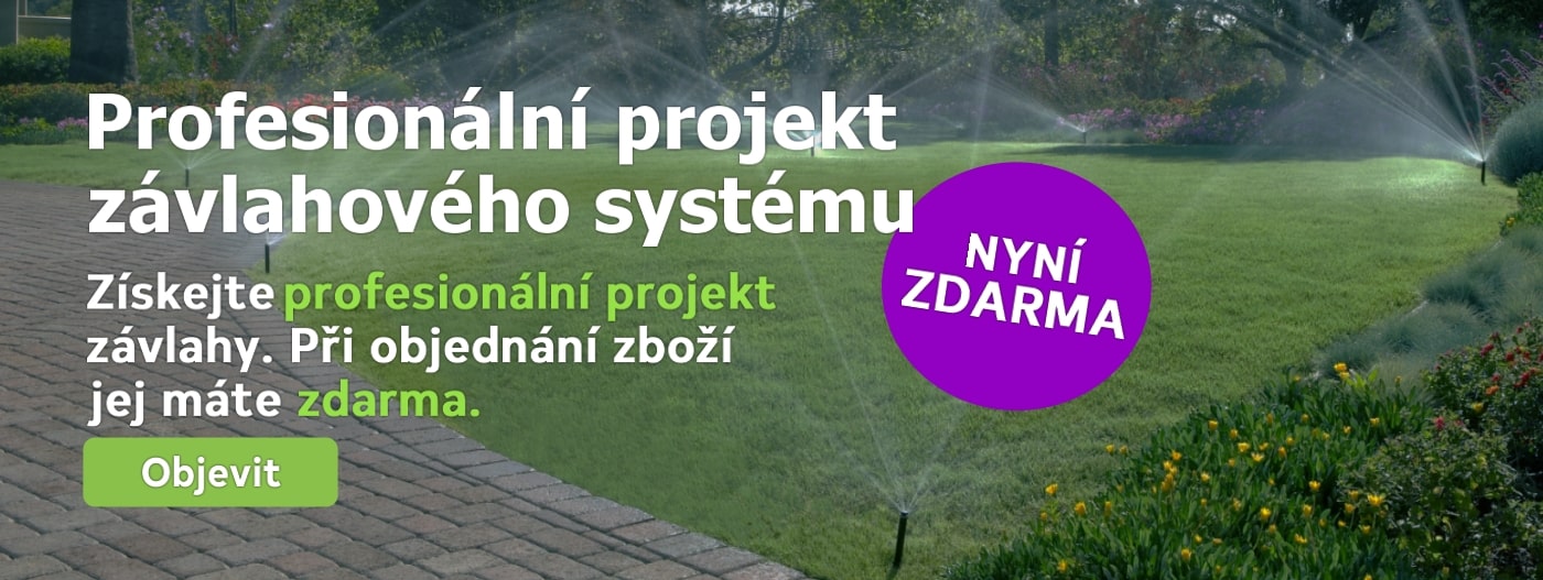 Získejte profesionální projekt závlahového systému zdarma. Stačí objednat komponenty dle projektu a cenu vám vrátíme! Využijte akci platnou do konce března.