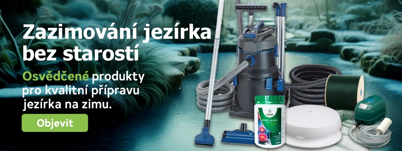 Zazimování zahradního jezírka bez starostí díky osvědčeným produktům