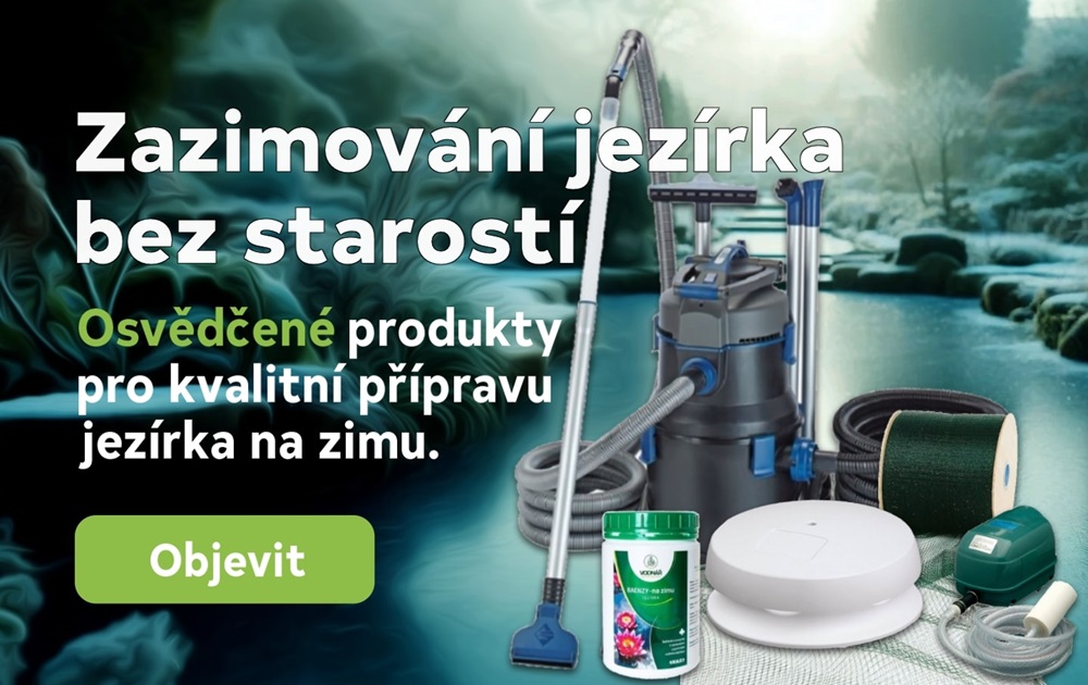 Zazimování zahradního jezírka bez starostí díky osvědčeným produktům